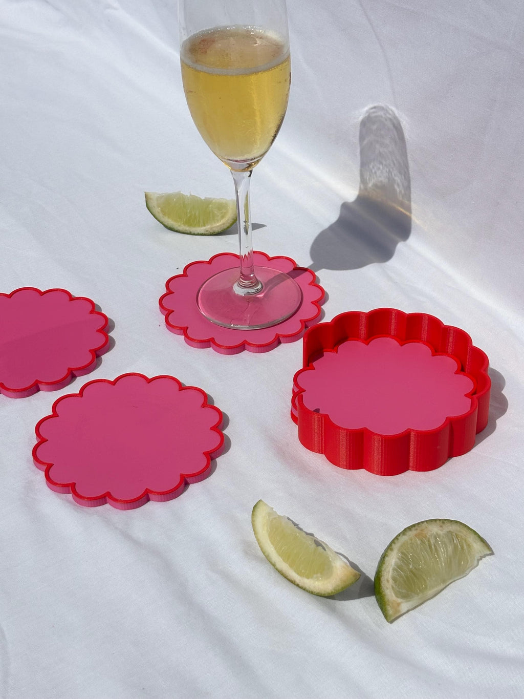 Scalloped Drink Coasters
