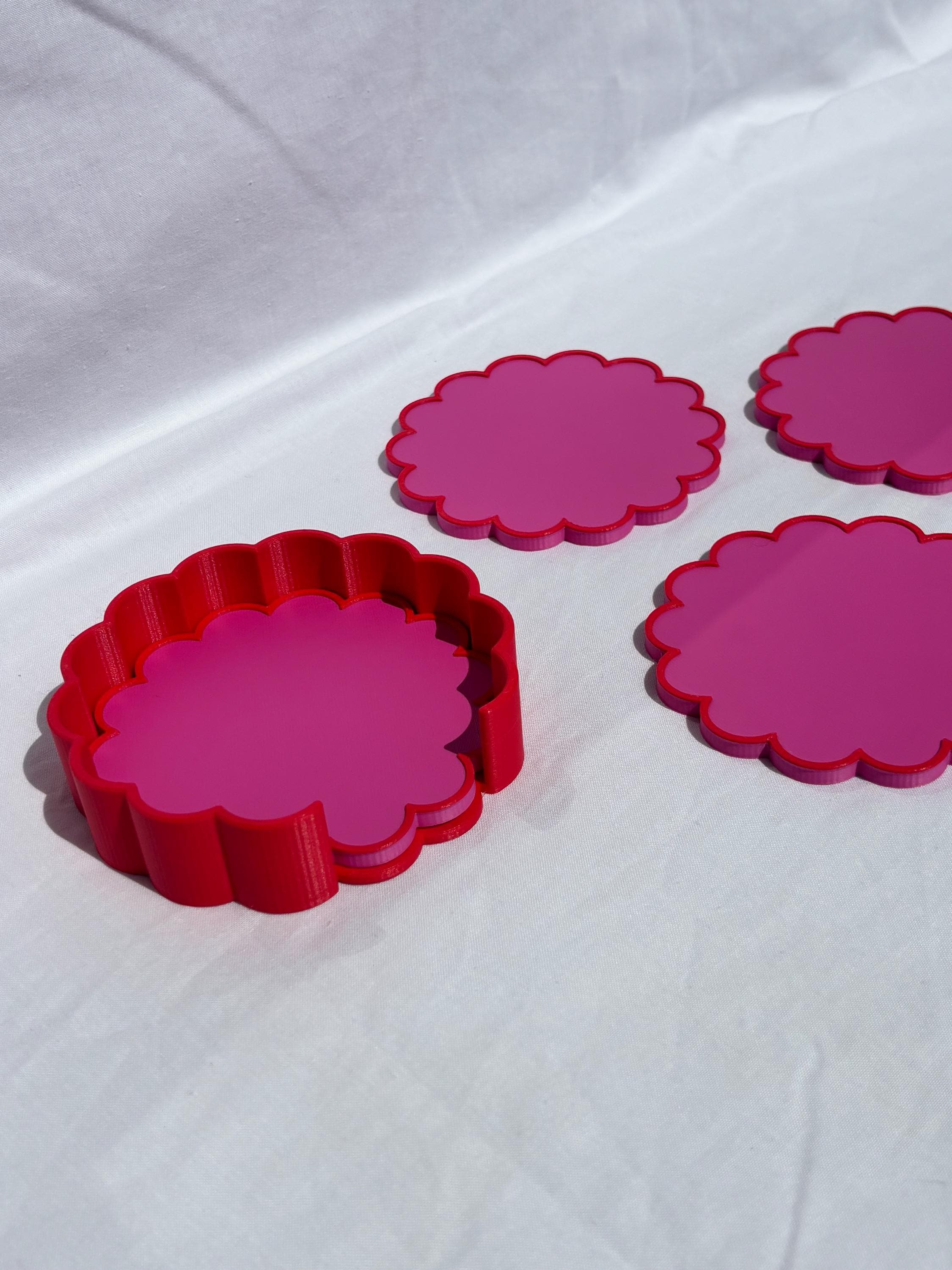 Scalloped Drink Coasters