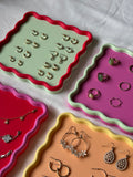 Scalloped Square Display Tray