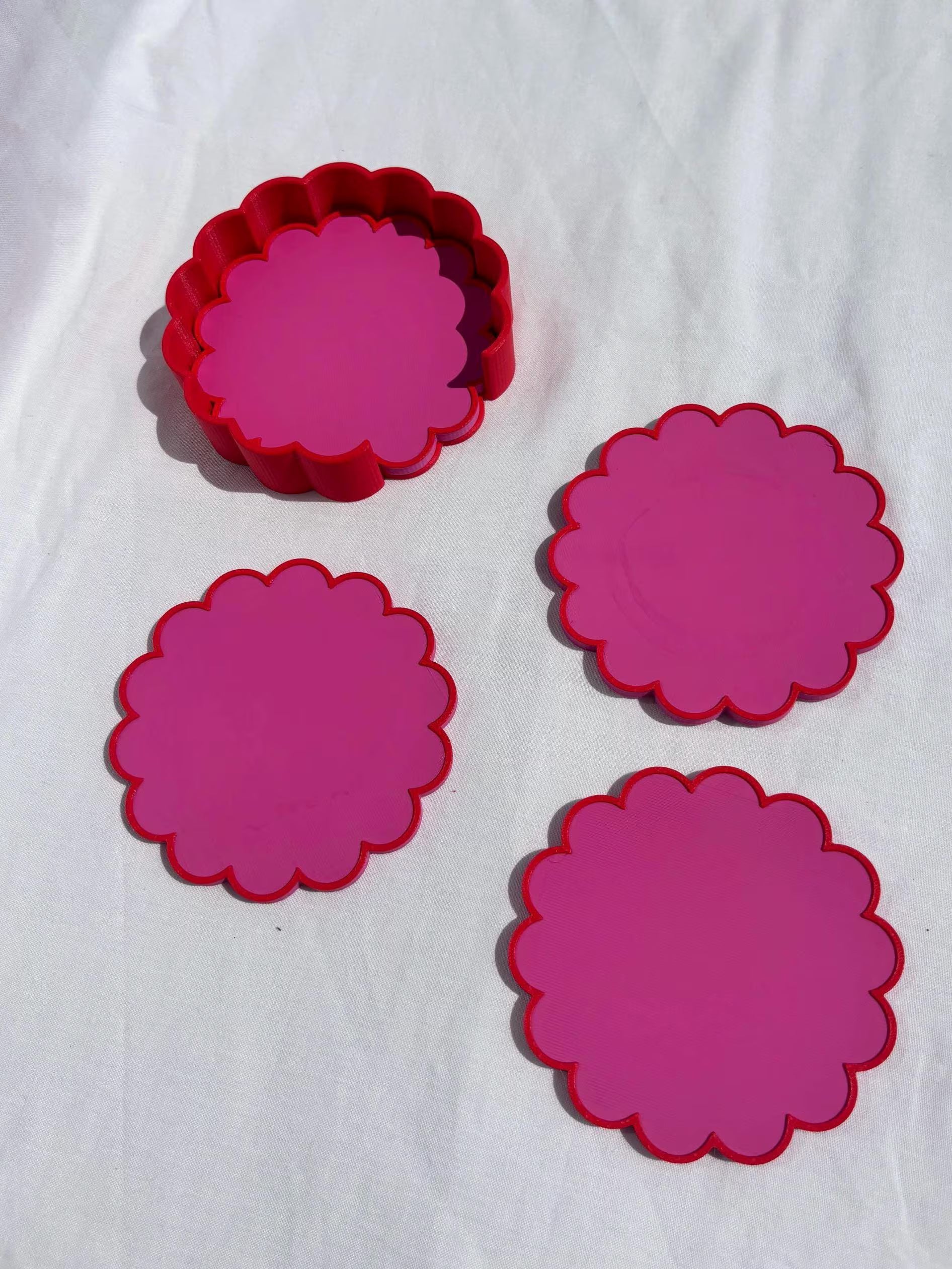 Scalloped Drink Coasters