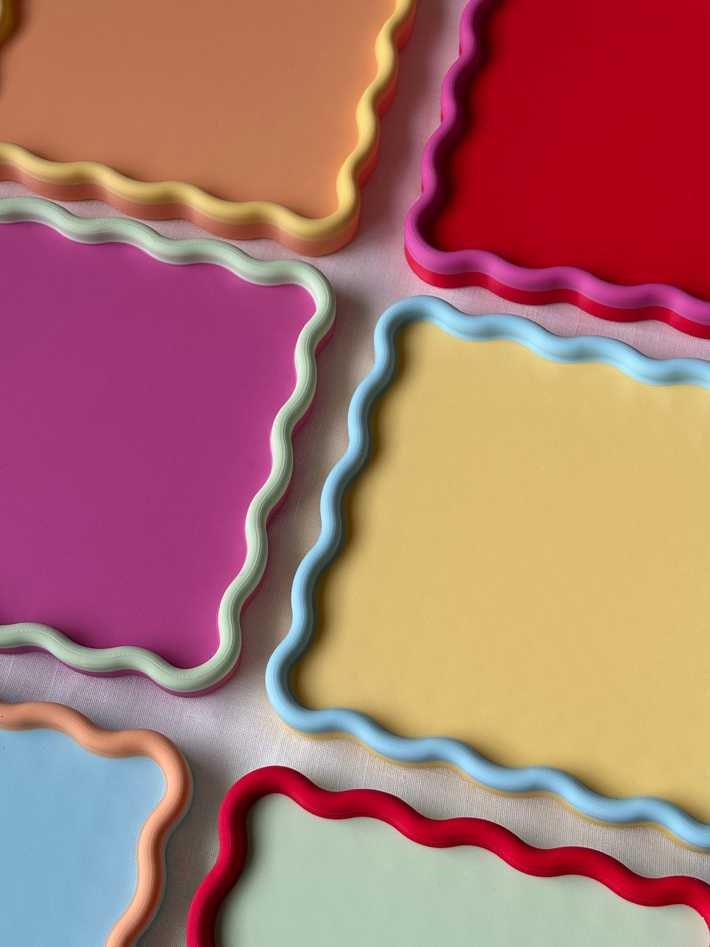 Scalloped Square Display Tray