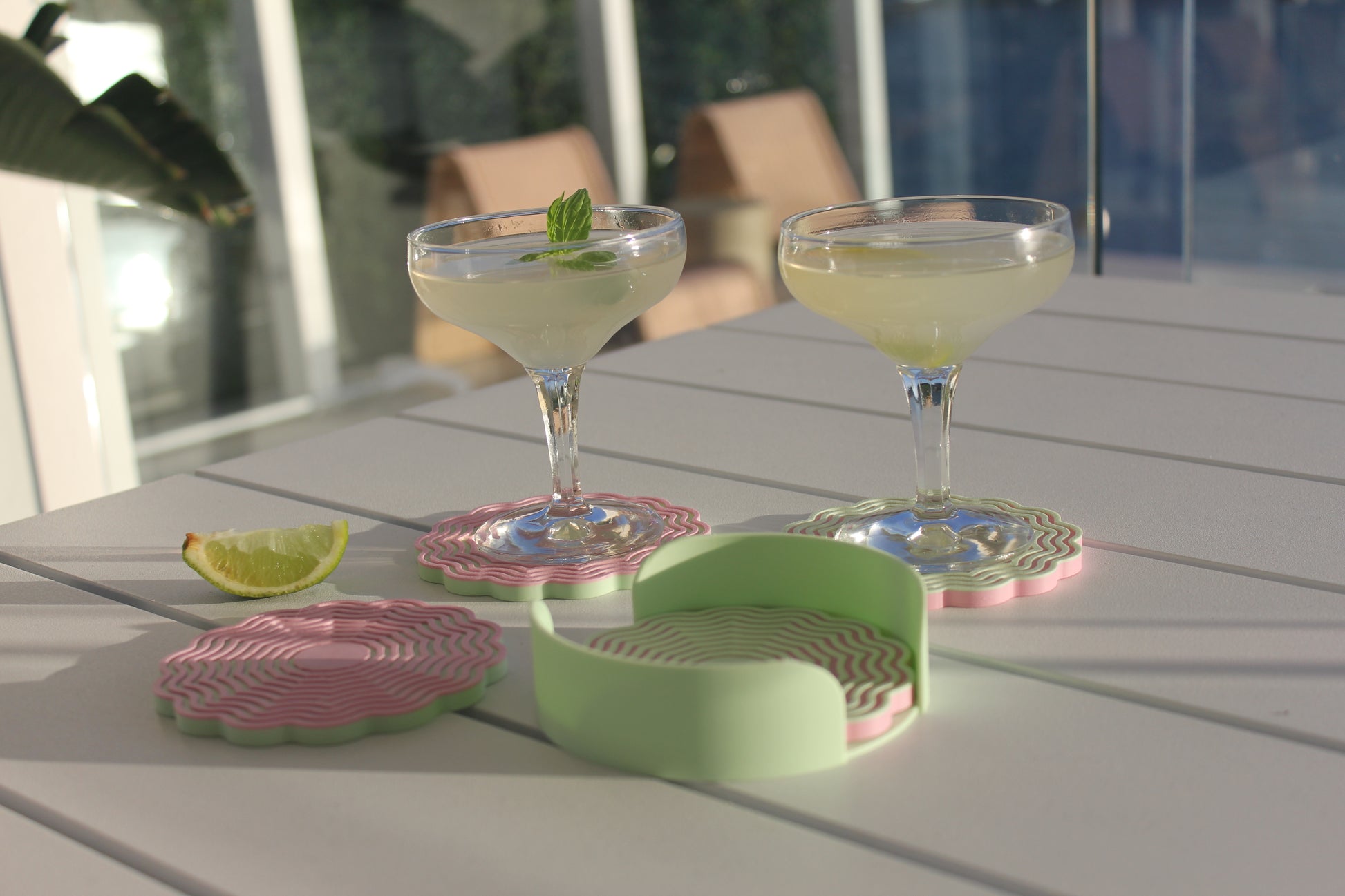 Wavy Scalloped Coasters