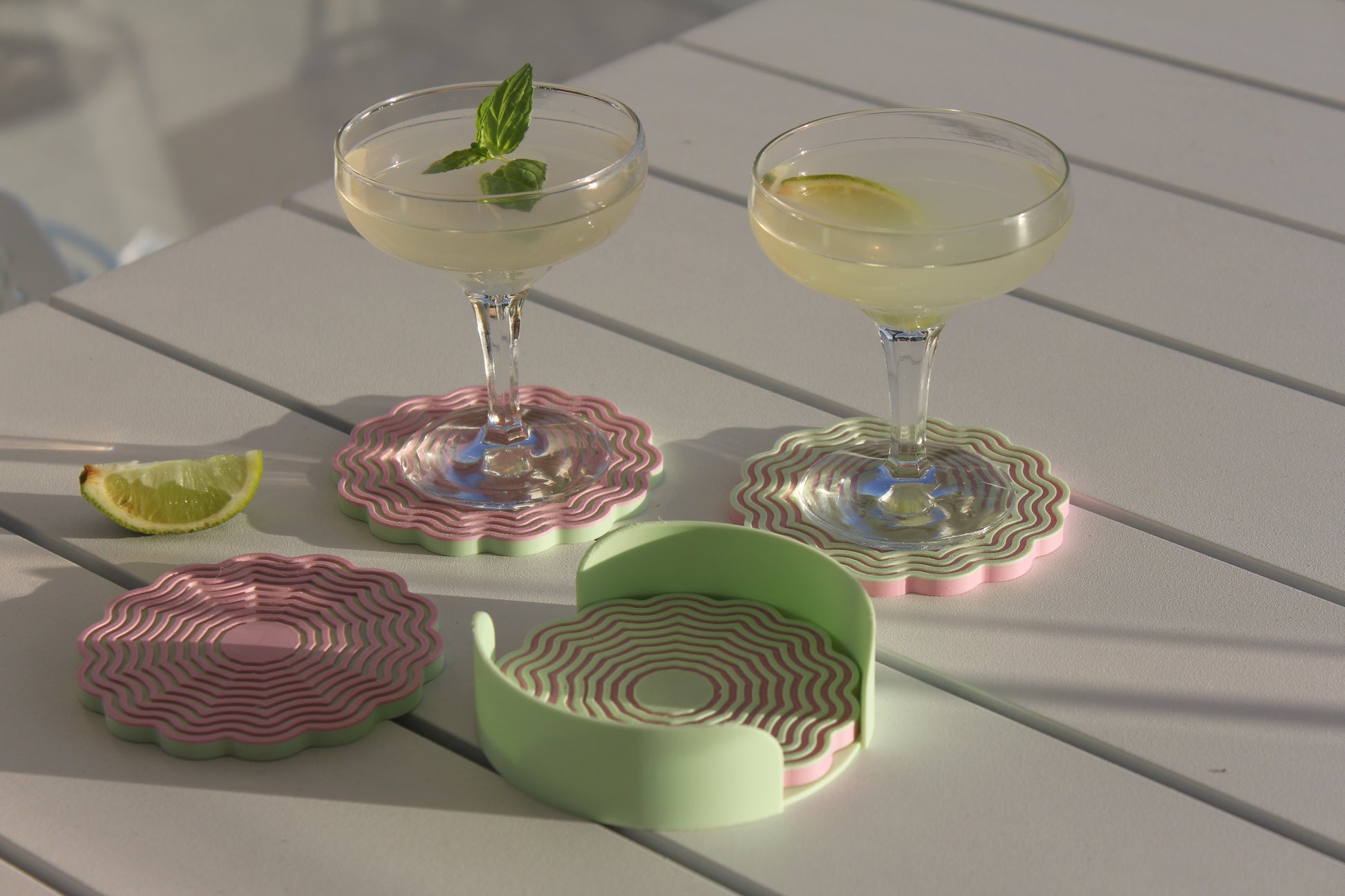 Wavy Scalloped Coasters