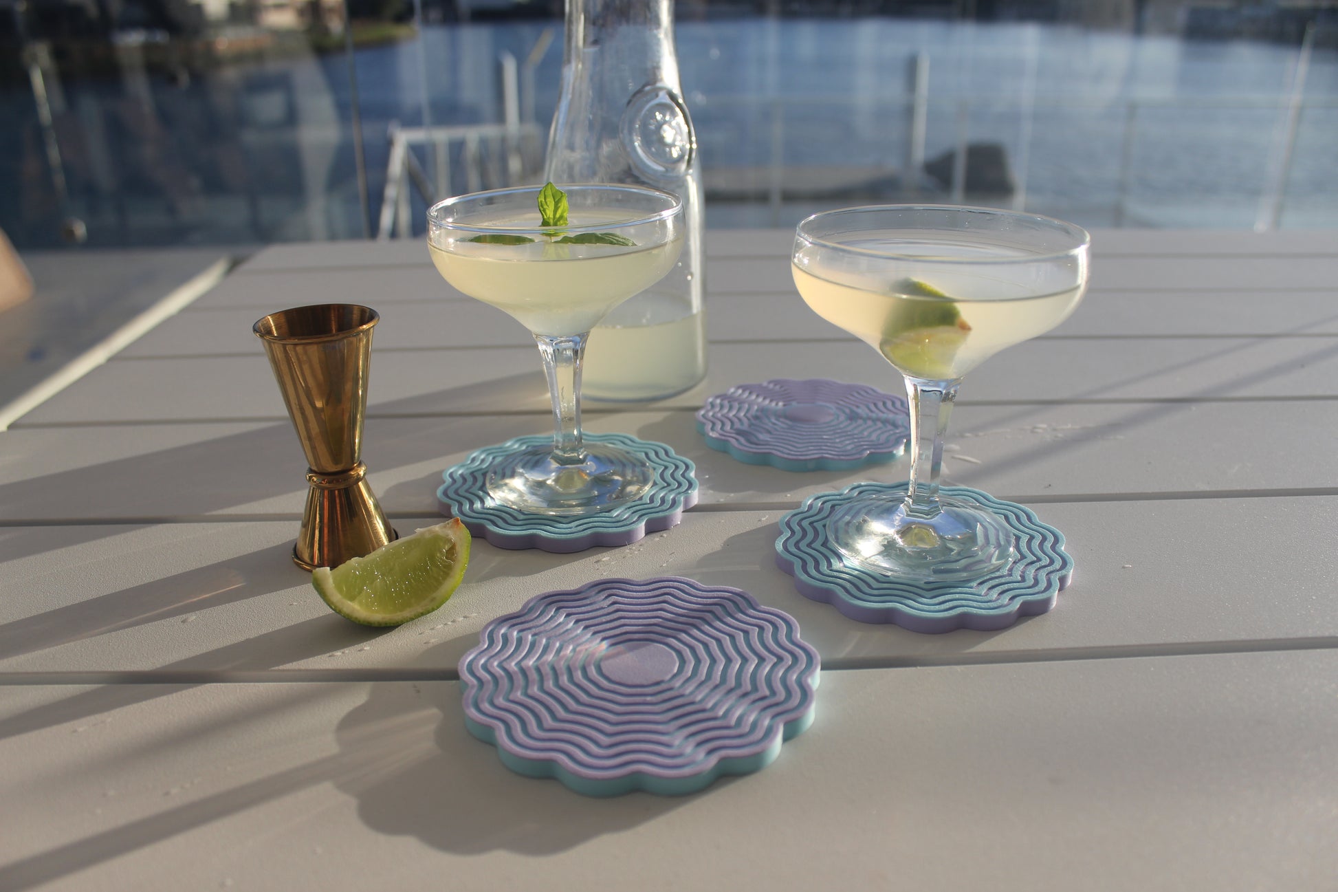 Wavy Scalloped Coasters