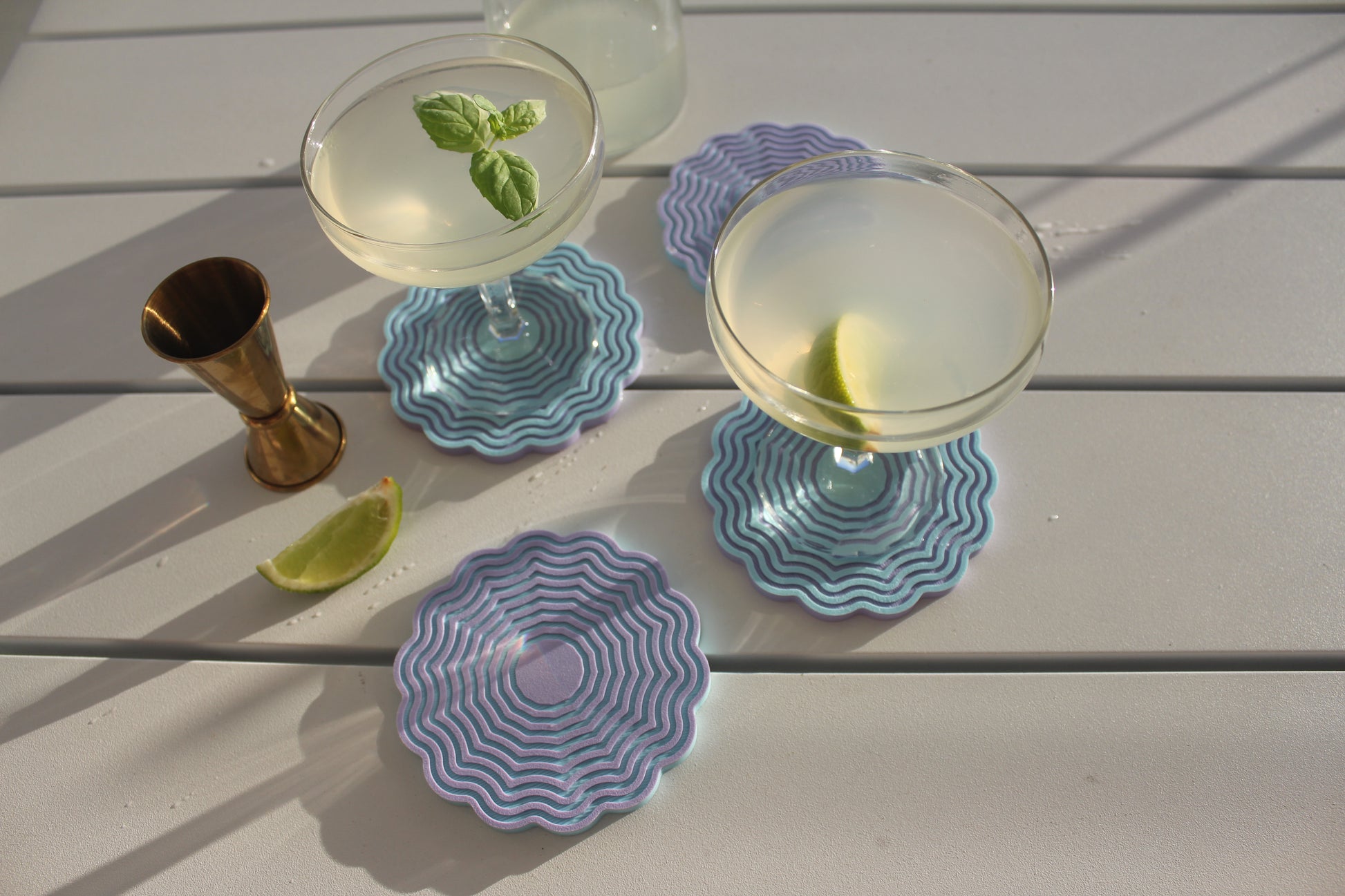 Wavy Scalloped Coasters