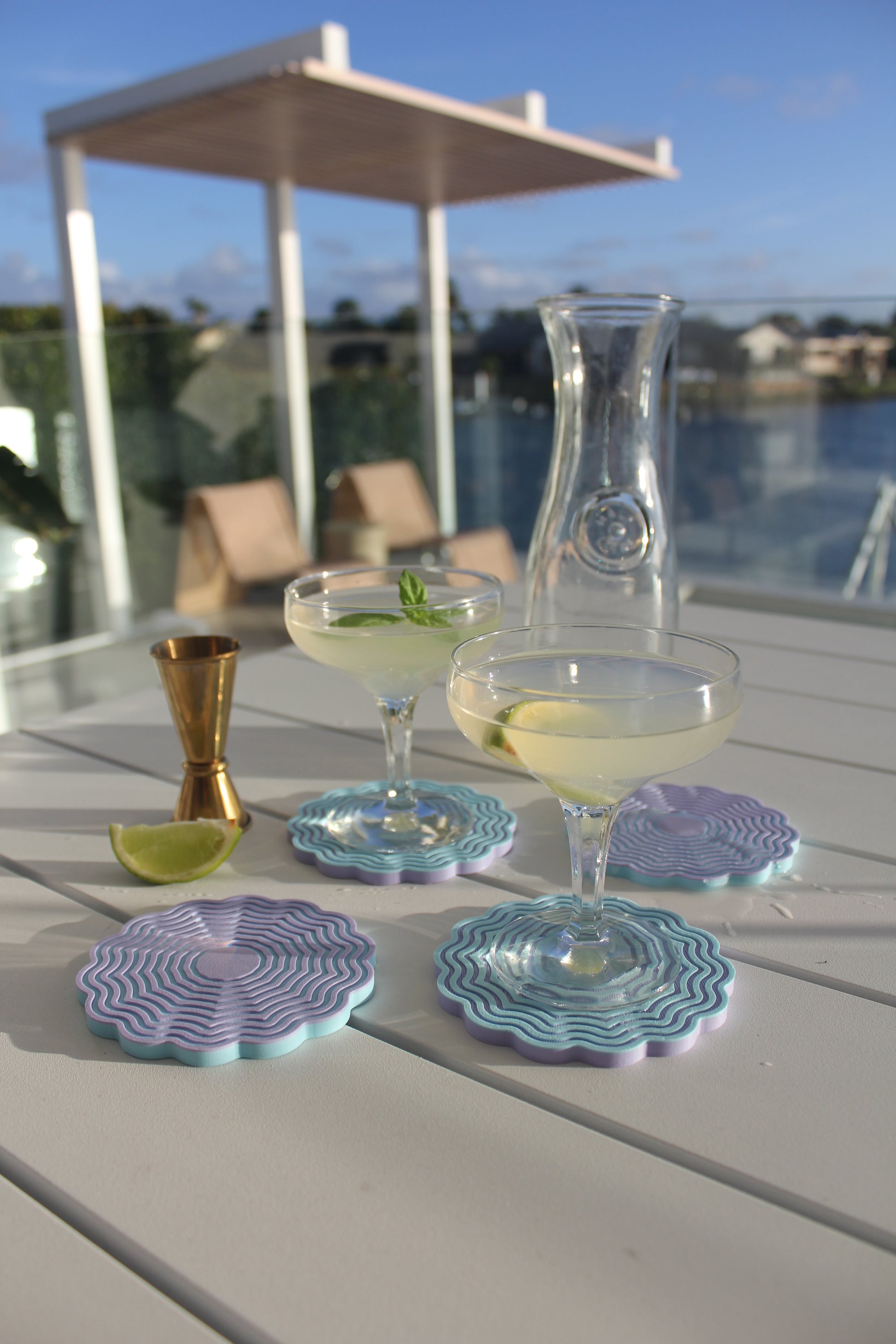 Wavy Scalloped Coasters