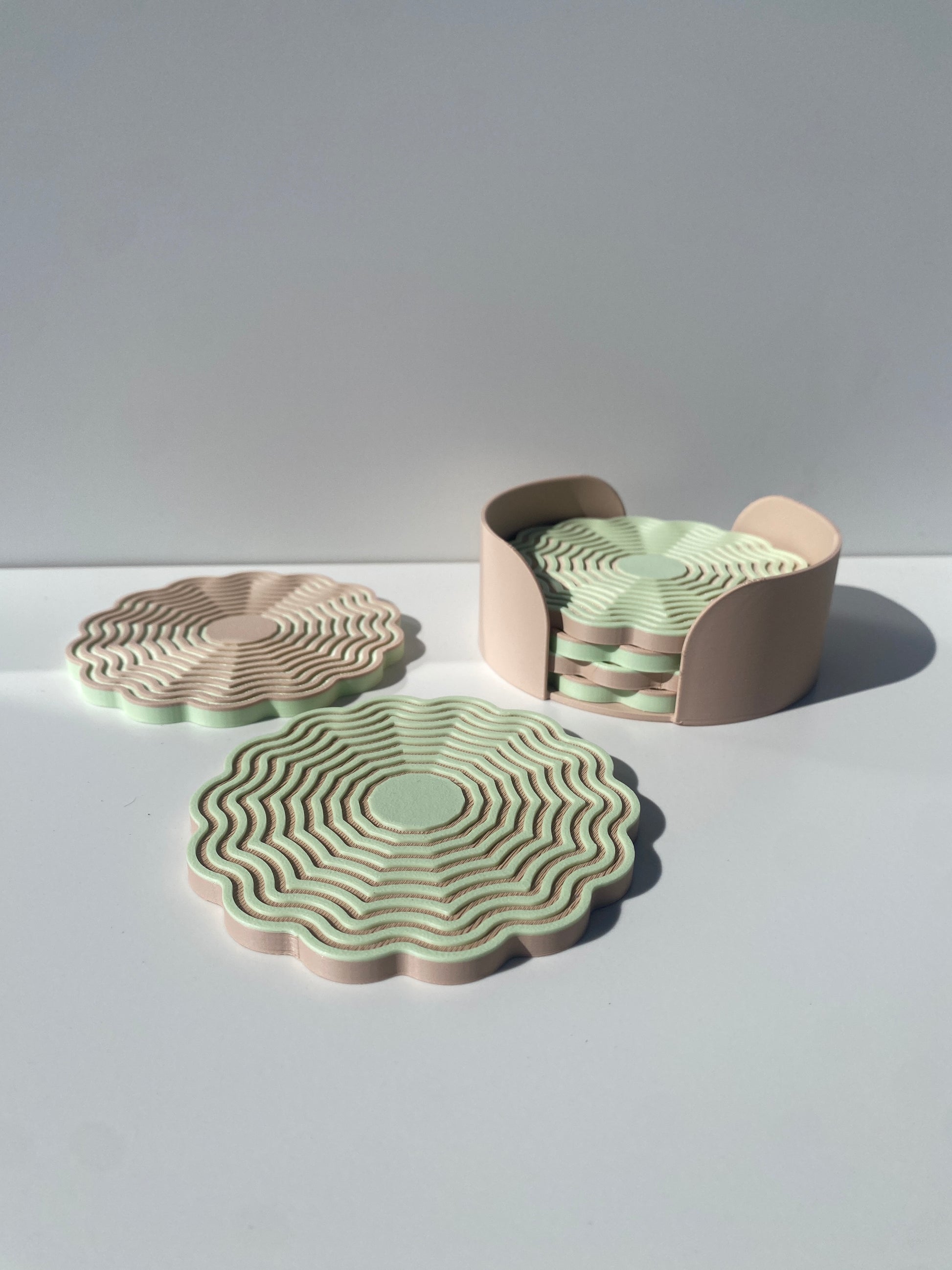 Wavy Scalloped Coasters