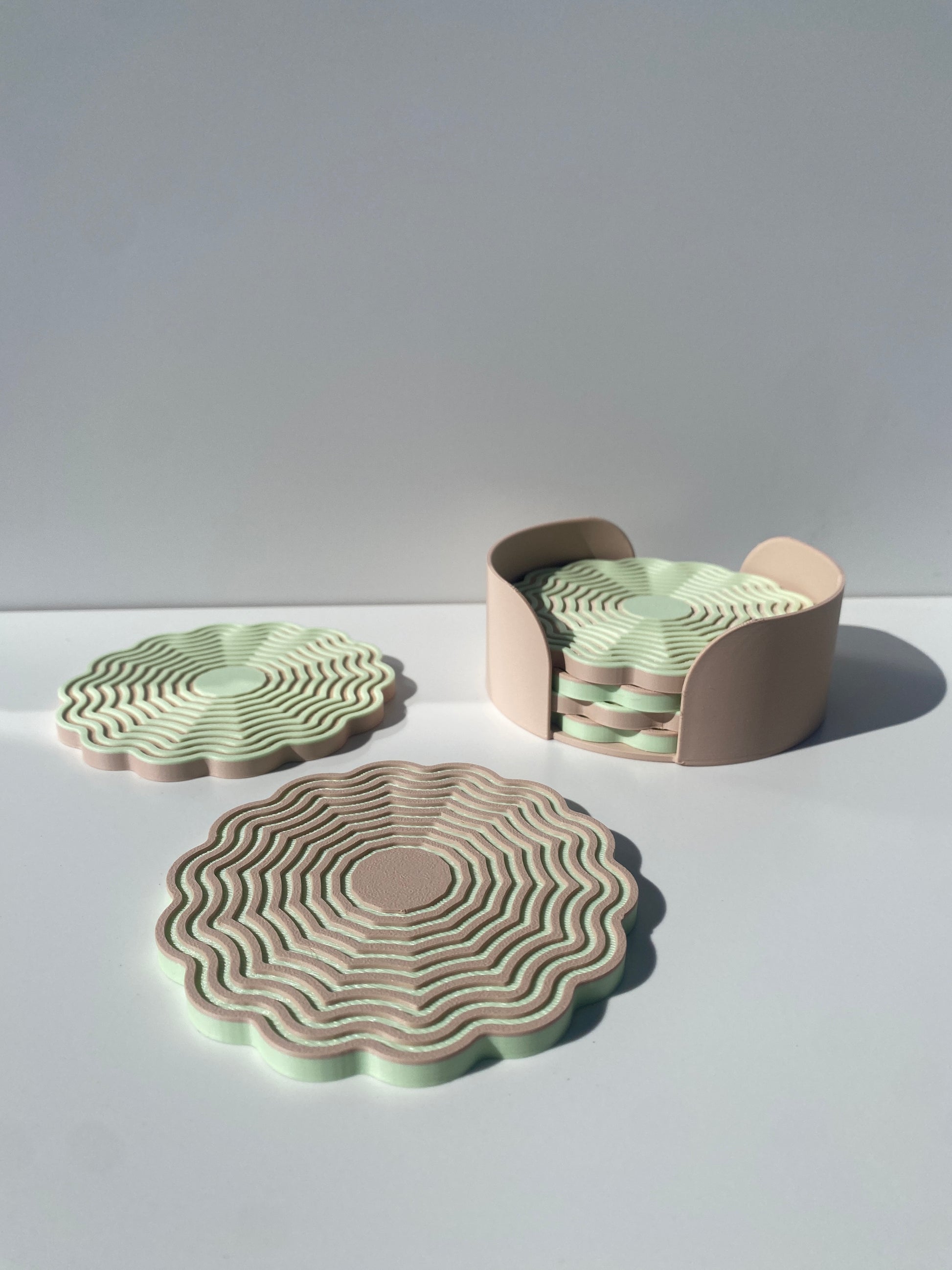 Wavy Scalloped Coasters