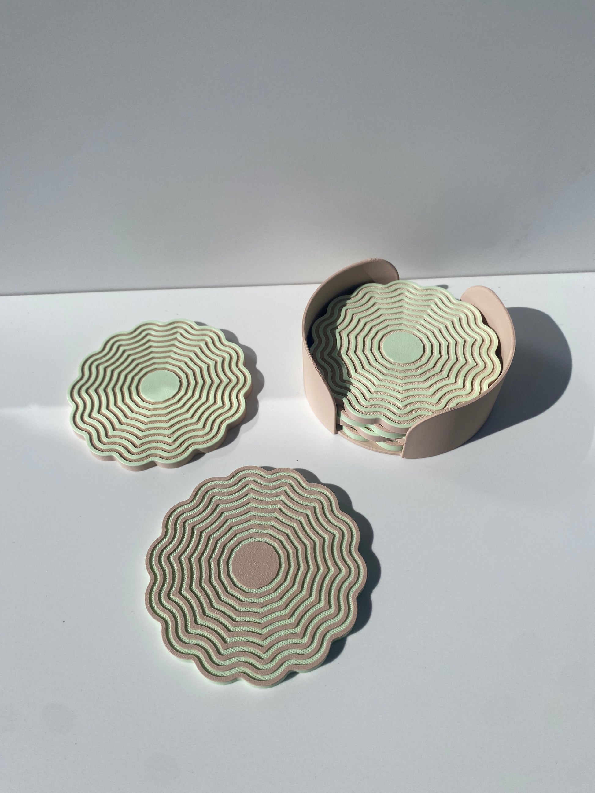 Wavy Scalloped Coasters