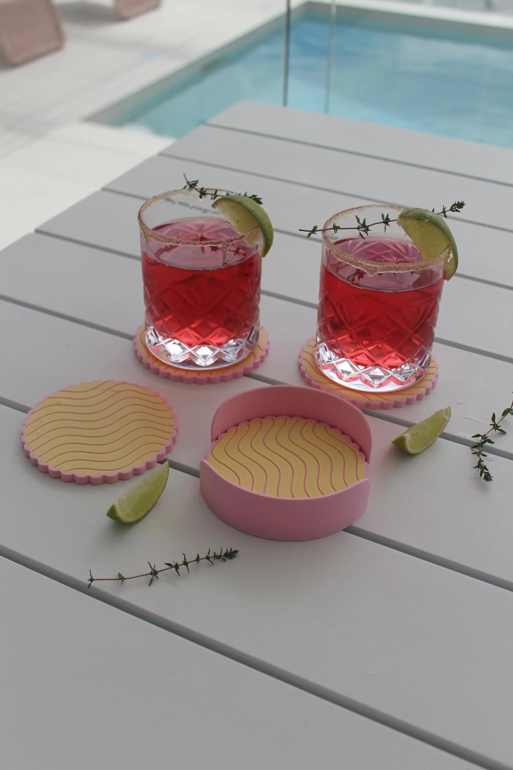 Wavy Scalloped Coasters