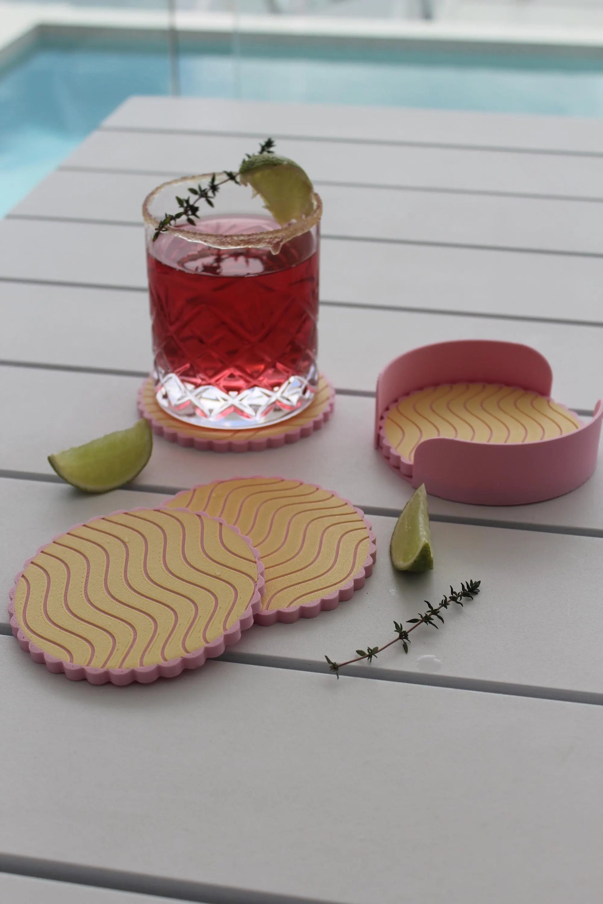 Wavy Scalloped Coasters