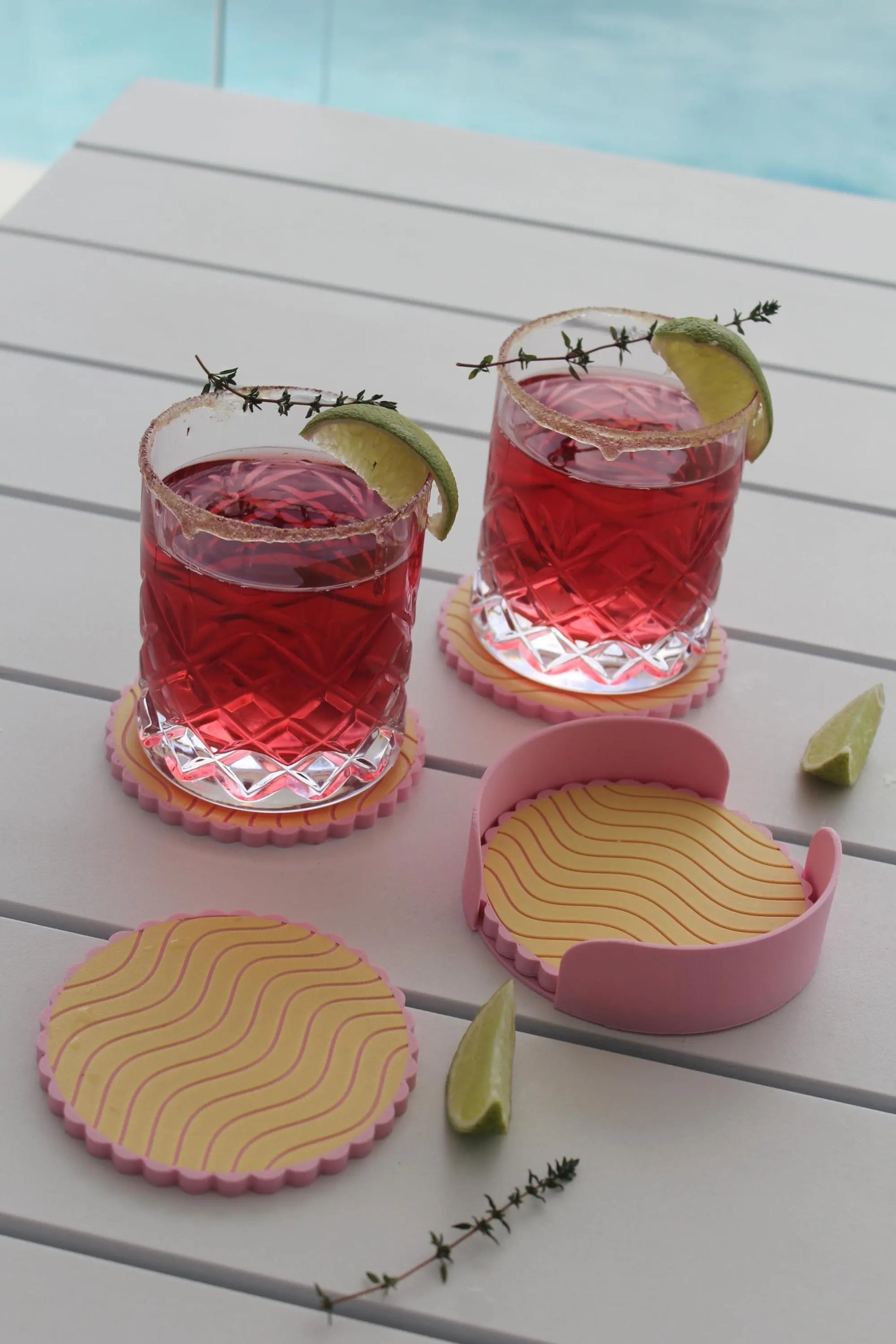 Wavy Scalloped Coasters