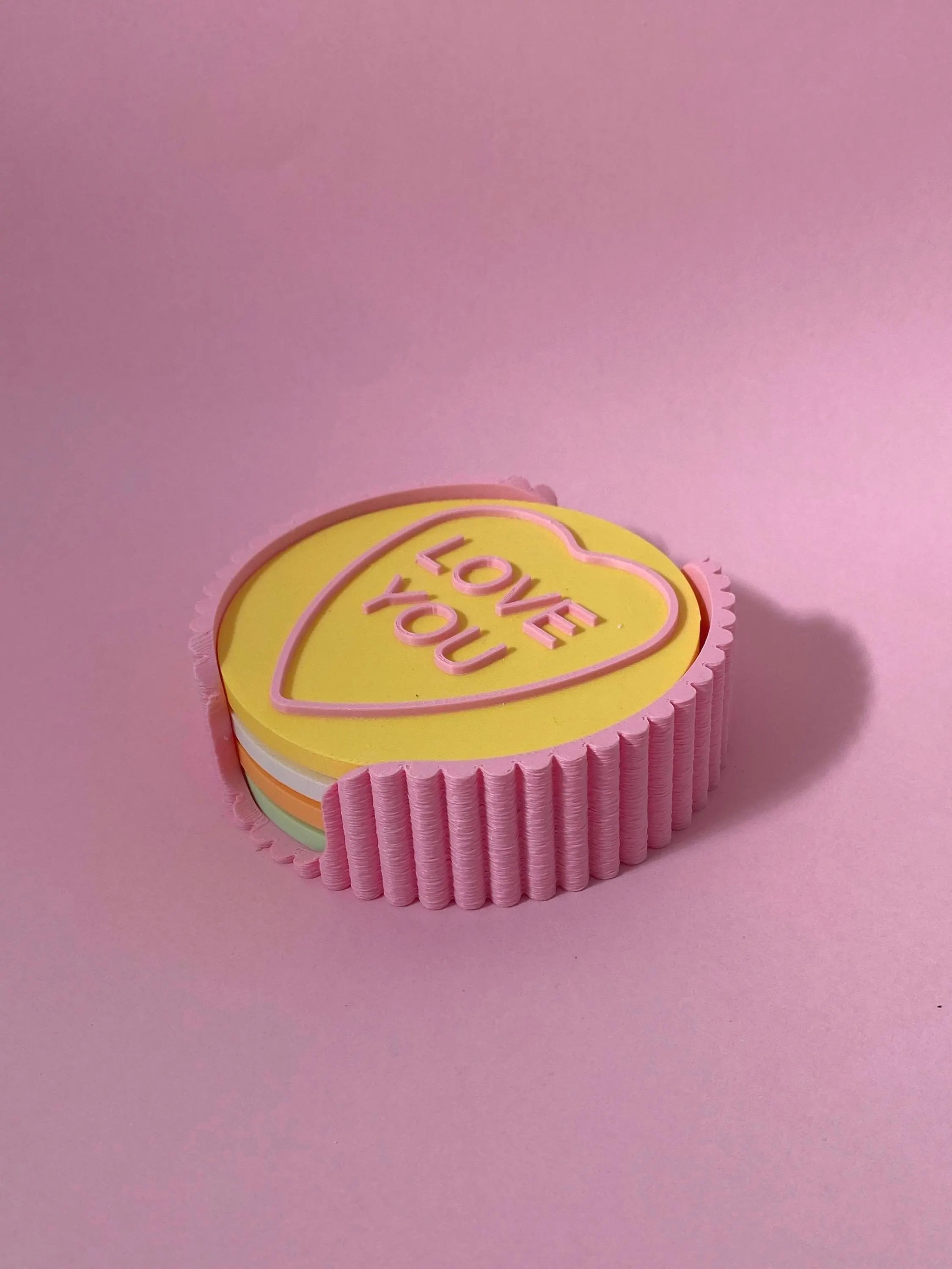Conversation Hearts Coaster - Set of 4