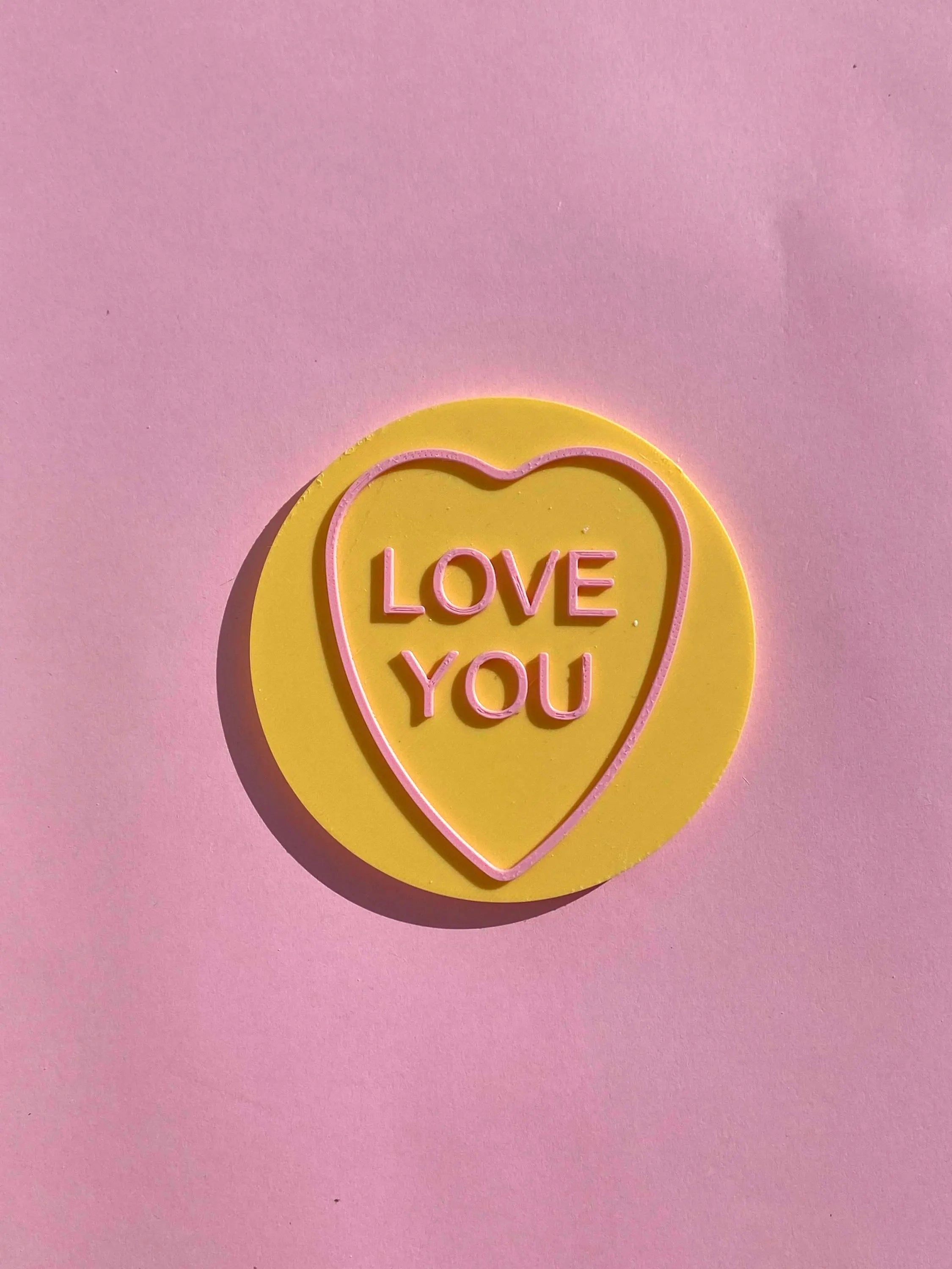 Conversation Hearts Coaster - Set of 4