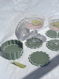 Scalloped Drink Coasters