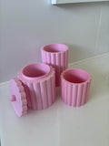 Set of 3 Scalloped Bathroom Organisers